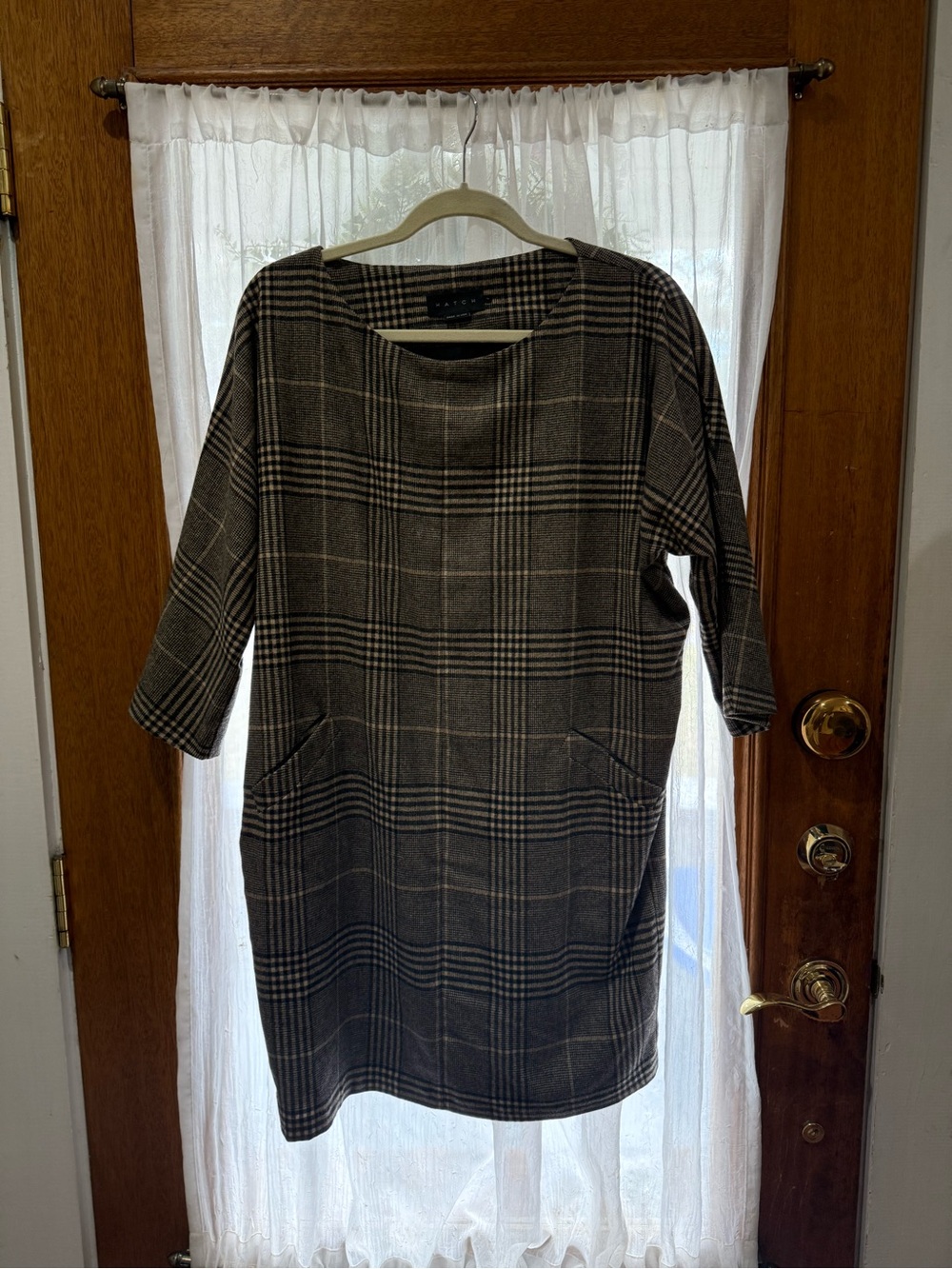 Hatch Maternity The Pauline Dress
Camel Plaid / 1